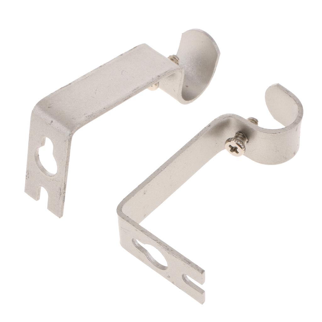 2 Stück Gardinen stangen wand halterung für Stange/Stange bis 15,88mm/0,62 Zoll Durchmesser