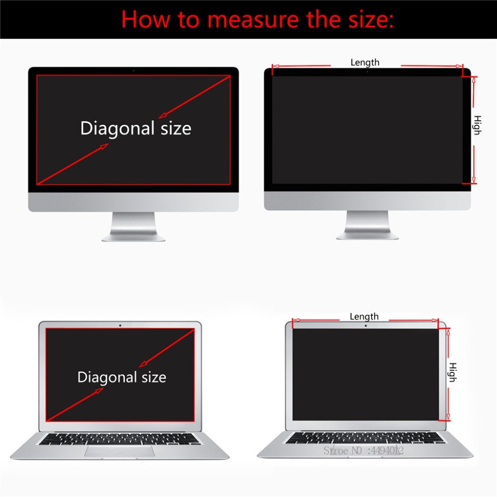 14 Inch 16:9 31Cm * 17.4Cm Laptop Privacy Computer Monitor Beschermfolie Notebook Computers Privacy Filter Screen Protectors