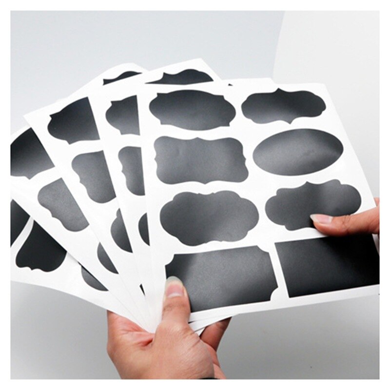 Céréales en plastique conteneurs pour le stockage des aliments cellier bocaux hermétiques cuisine organisateur stockage conteneur accessoires de cuisson: 5pcs stickers-