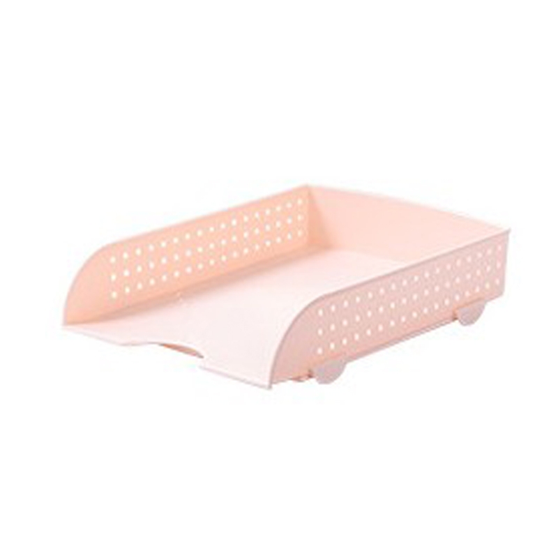 Combinable Desk Organzier Container File Holder Magazine Holder Makeup Storage Case Desk Storage Holder Case: Pink