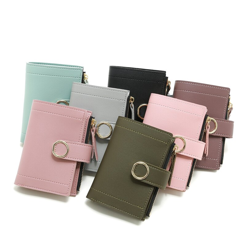 cuir femmes portefeuille moraillon petit et mince monnaie poche sac à main femmes portefeuilles porte-cartes de luxe portefeuilles sac à main