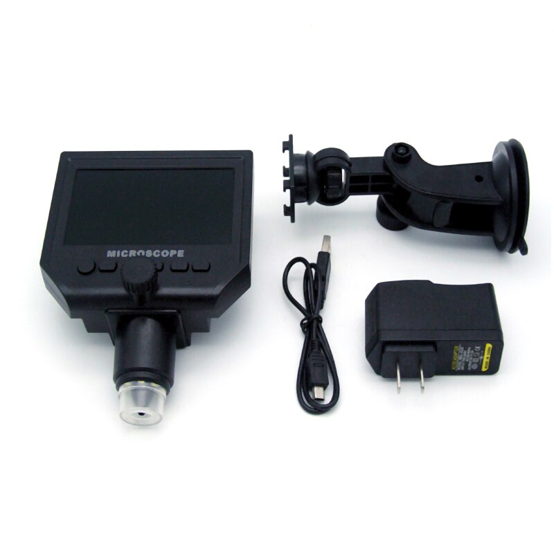 600X 4.3" LCD USB Digital Microscope Portable 8 LED 3.6MP VGA Electronic HD Video Microscopes Endoscope Magnifier Camera