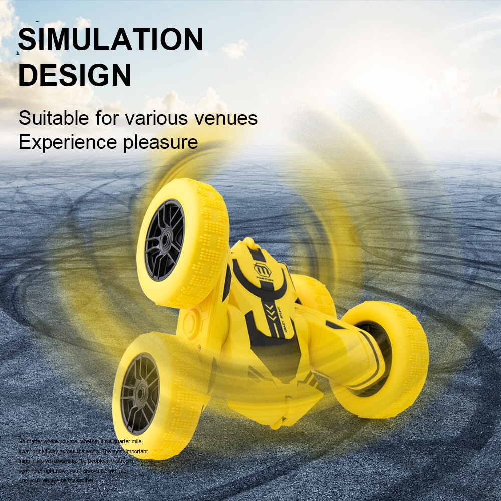 2.4GHz RC Stunt Car Tumbling Crawler Vehicle 360 Degree Flips Double Sided Rotating Tumbling with Battery remote control car