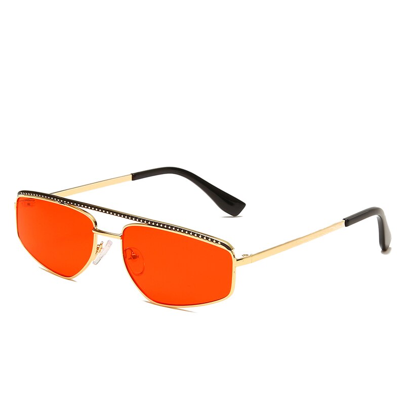 Zonnebril rechthoekig roze - Freaky Glasses