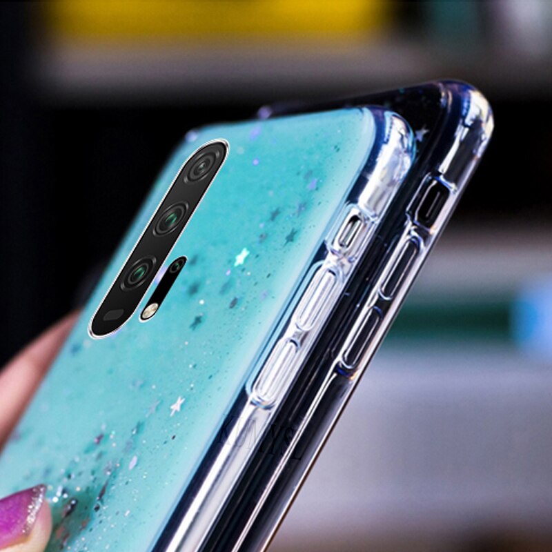 Coque de téléphone souple de luxe à paillettes, étui arrière en TPU pour Huawei P20 P30 P40 P50 Lite Pro, 20 30 50 V10 Lite Pro