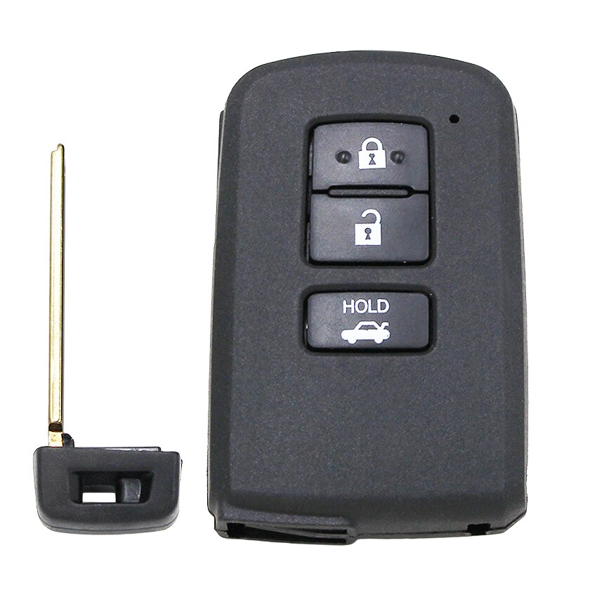 Carcasa de llave remota inteligente, carcasa de 2/3/4 botones Fob para Toyota Avalon Camry RAV4 con llave de emergencia