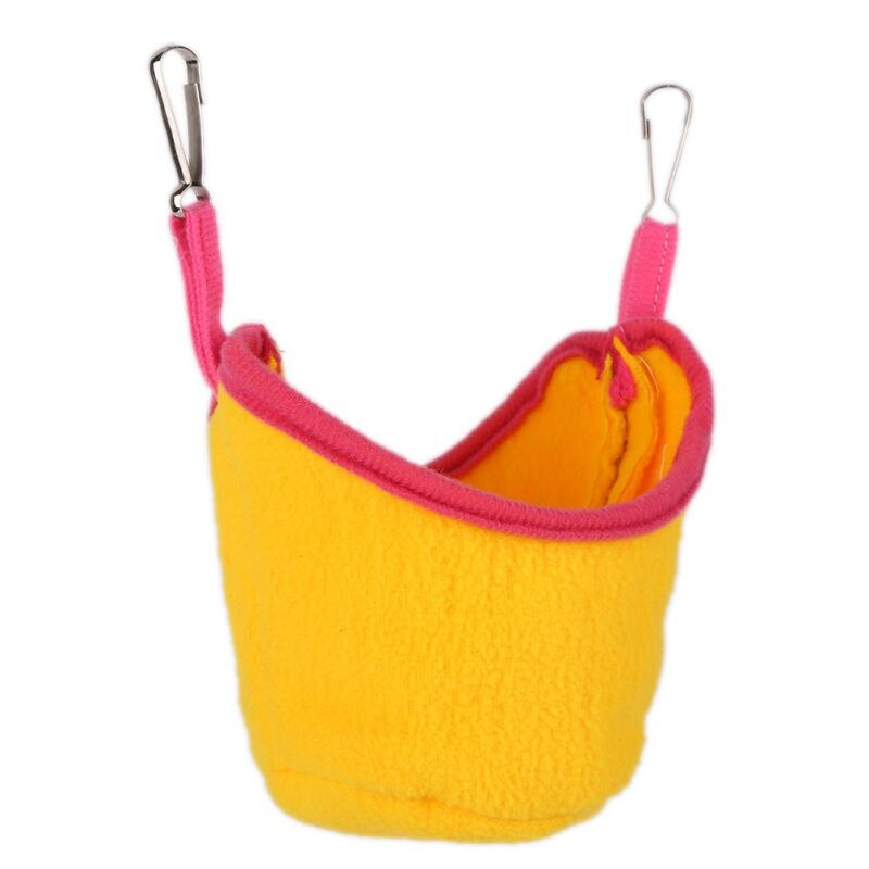 Pequeños Animales Mascotas hamaca para hámster colgante casa Cama estera de algodón jaula tipo nido mascota cama rata hamster juguetes jaula Swing W1: Y