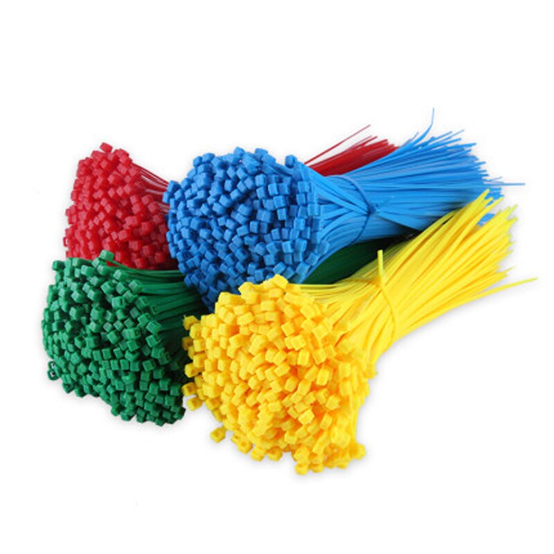 3*150 100 stk/pose 13 farver 2.5mm*100mm selvlåsende nylon wire kabel lynlås kabel bånd hvid sort organizer fastgør kabel