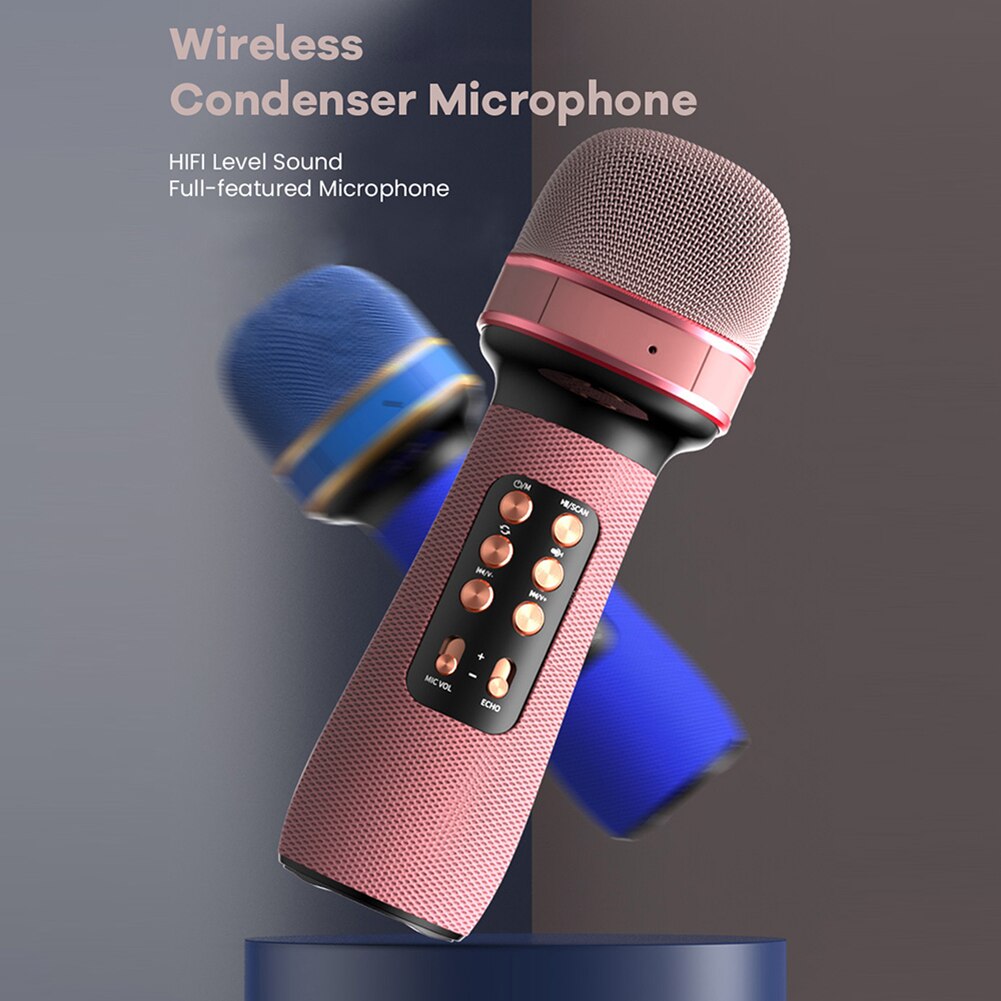 WS-898 Muziek Zingen Microfoon Multifunctionele Handheld Bluetooth-Compatibel Microfoon Karaoke Player Mic Machine