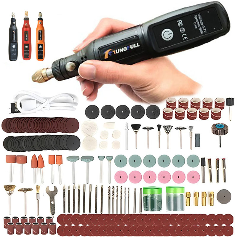 Bezprzewodowa mini wiertarka ręczna USB Mini wiertarka elektryczna narzędzie obrotowe obróbka drewna grawerowanie pióro Dremel narzędzia do biżuterii metalowe szkło