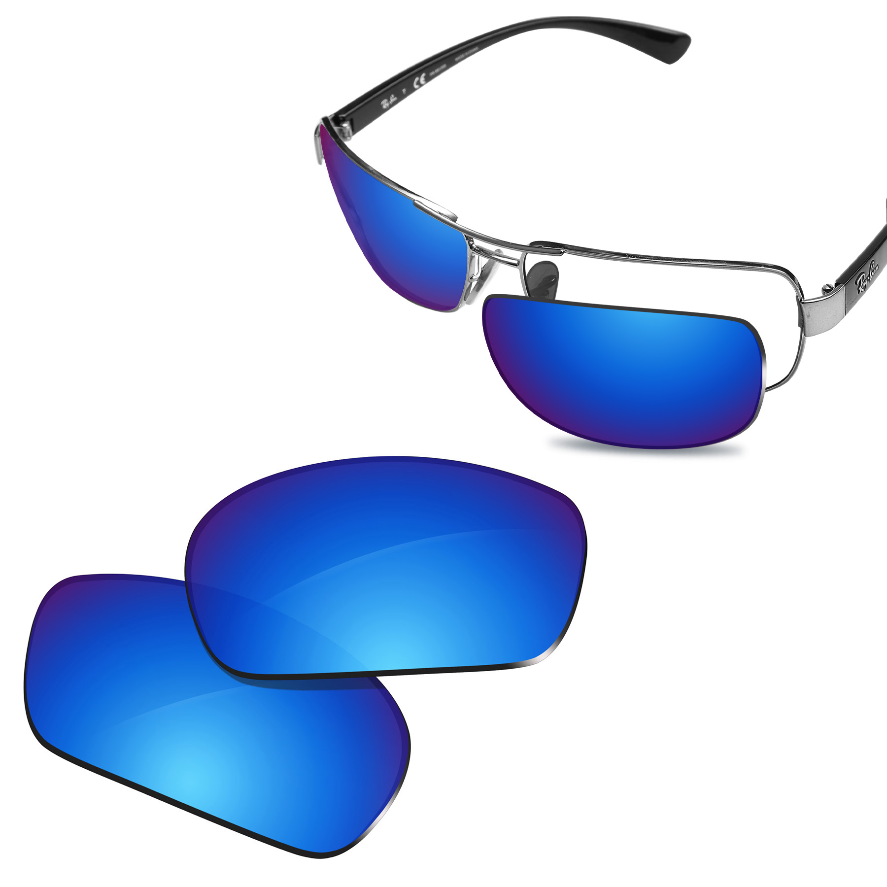 Glintbay Prestaties Gepolariseerde Vervanging Lenzen Voor Ray-Ban RB4234-58 Zonnebril-Meerdere Kleuren: Black