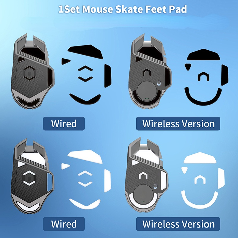 1Set Muis Skate Voeten Pad Voor G502 Superlight Muisglijders Curve Edge Muis Anti-Slip Voet Stickers