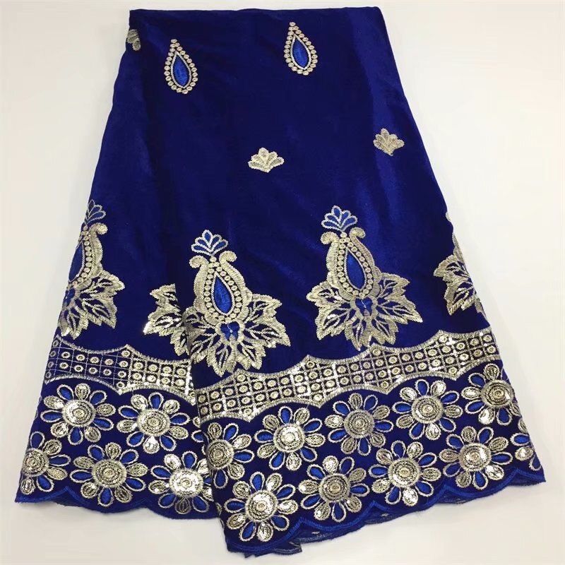 Tela de encaje de terciopelo africano con lentejuelas, color vino tinto, encaje de voile suizo en suiza, tejido dentelle de alta calidad, 5 yardas/juego 501-