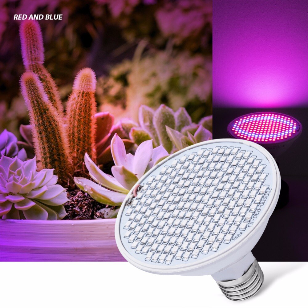60 126 200leds E27 Full Spectrum LED lamp for plants growing light Bulb Seedling 220V 110V indoor plant light grow tent SMD2835