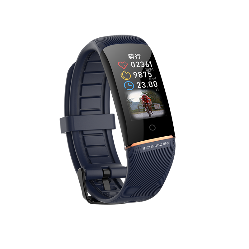 E98 Smart Watch Men Women Heart Rate Monitoring Support SMS Call Reminder Waterproof Activity Tracker Smart Band for IOS Android: Blue