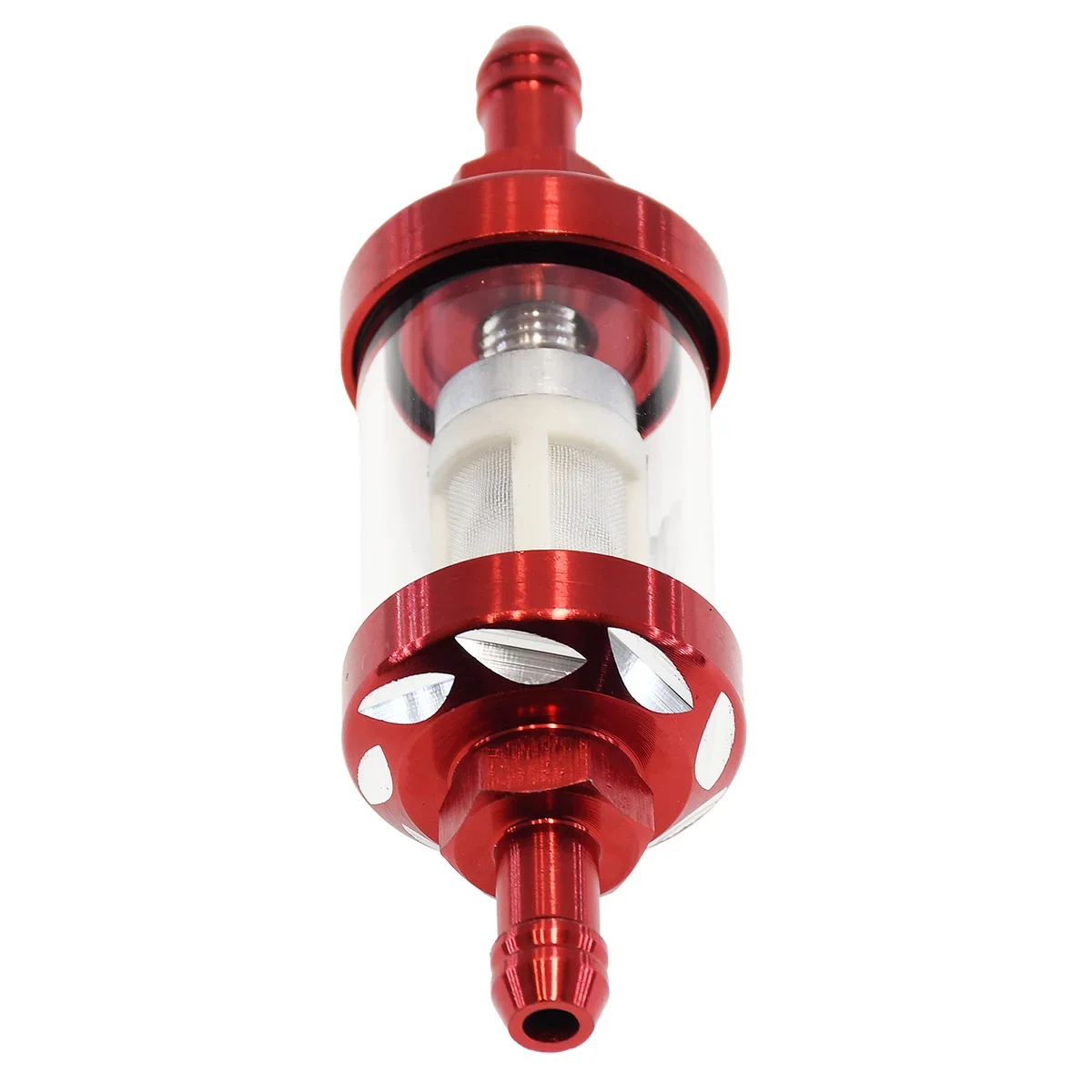 Filtro de aceite de gasolina y combustible de vidrio de aleación de aluminio CNC de 8mm Moto para Dirt Pit Bike 125/140/150/160cc CRF70 90 110 TTR100 110 KLX65: Oro