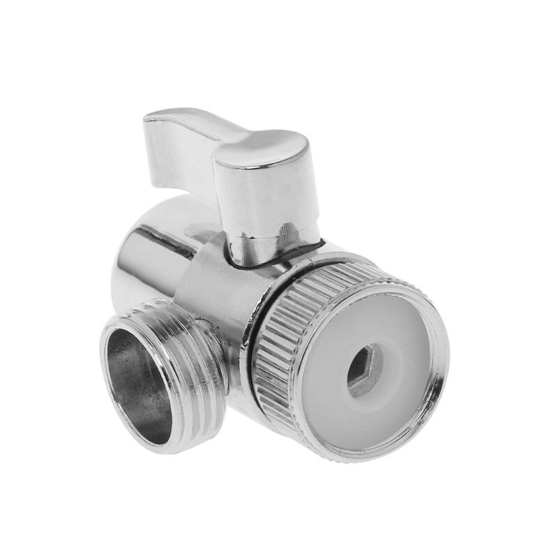 Brass 3-way Diverter Valve Faucet Connector Adapter Three Head Function Switch