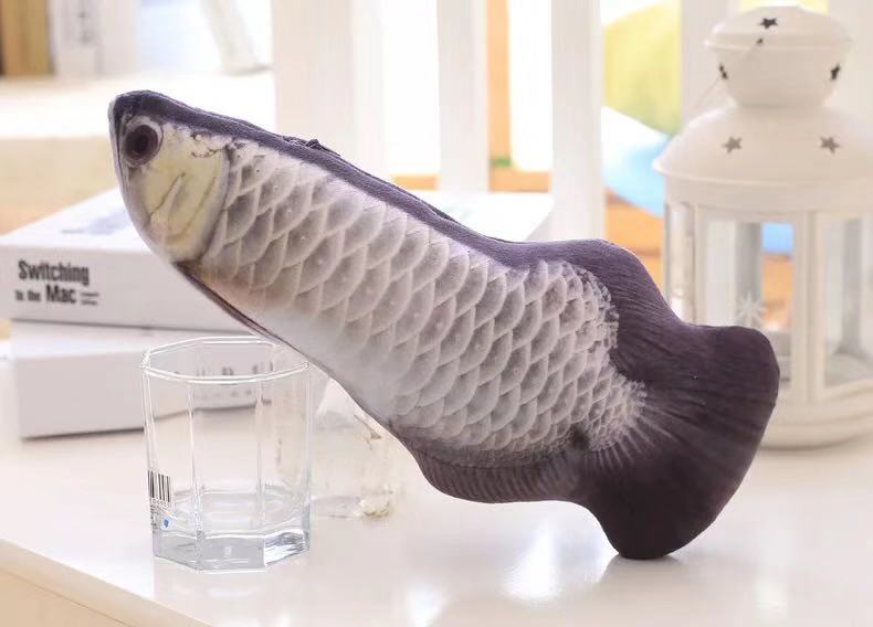 Pack Katzenminze Spielzeug für Katzen Fisch Spielzeug Simulation Plüsch Fisch bilden Spielzeug Puppe Interaktive Haustiere Kissen Kauen Biss trete für katze