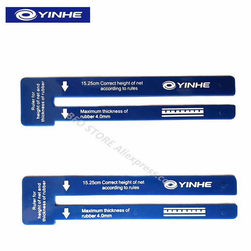 2pcs YINHE Table Tennis Ruler Umpire Tool Standard Net Measurer Ruler for Official Table Tennis Game Ping Pong Ruler: Default Title