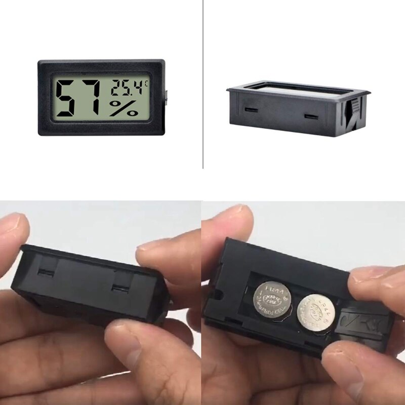 5 Pack Mini Digital Thermometer Hygrometer, Indoor Digital Electronic Temperature Humidity Gauge Meter LCD Display