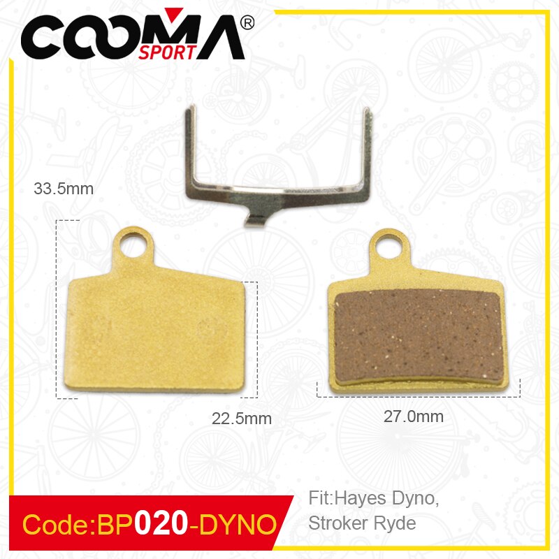 4 pares 8 piezas de pastillas de freno de disco de ciclismo para SHIMANO SRAM AVID HAYES Magura Formula y scooter, dorado: Naranja