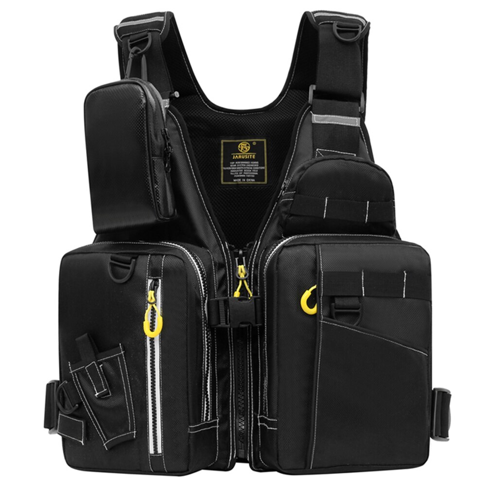 Reddingsvest voor vissers, meerdere zakken, drijfvest voor volwassenen, reddingsvest voor buitensporten, meerdere zakken voor vissers: 5