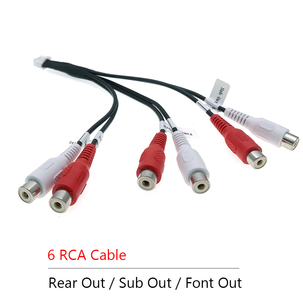 12 Broches Voiture Audio Stéréo Avant Arrière pad Woofer Sortie RCA Câble Adaptateur Pour Pioneer AVH-P6500 P6600DVD DEH-P800BT P88RS