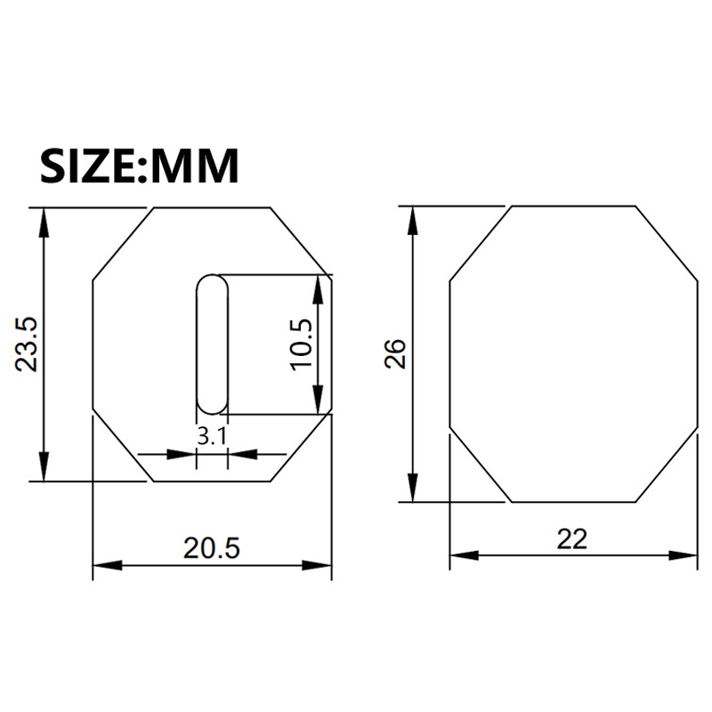 Olive Wood Octagonal Knife Handle For DIY Japanese Style Chef Cutter Knife Handle Fish Knife Handle Replacement Handle Making