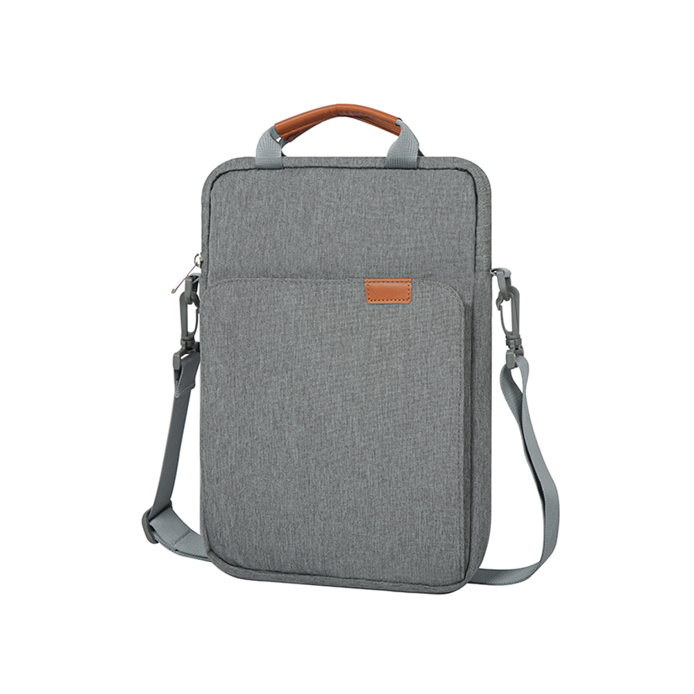 13 Inch Laptop Shoulder Bag, Slim Business Briefcase for Men & Women, Lightweight Messenger Bag for Travel, Work, and Commute: GRAY