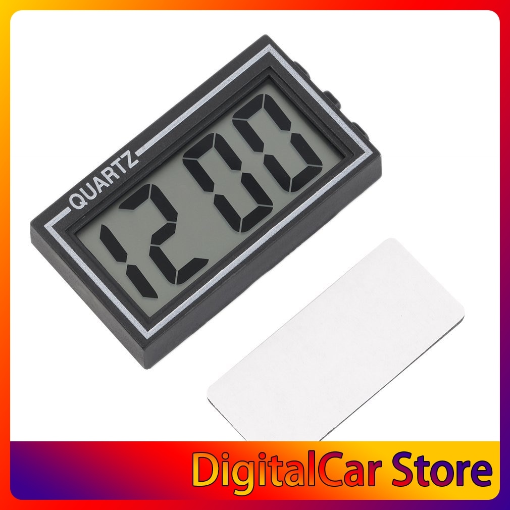 Zwart Plastic Kleine Size Digitale Lcd Tafel Auto Dashboard Bureau Datum Tijd Kalender Kleine Klok Met Kalender Functie TS-CD92