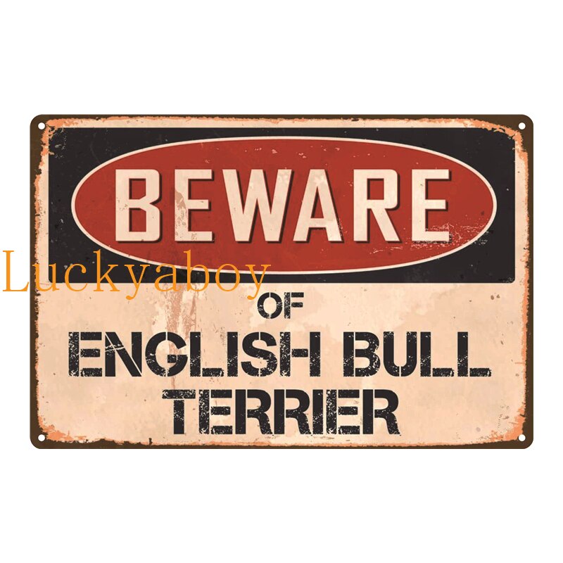 warning Signs Beware Of Shark Goose PUG Metal Tin Signs Poster Home Room Indoor Or Outdoor Decor: SW1069