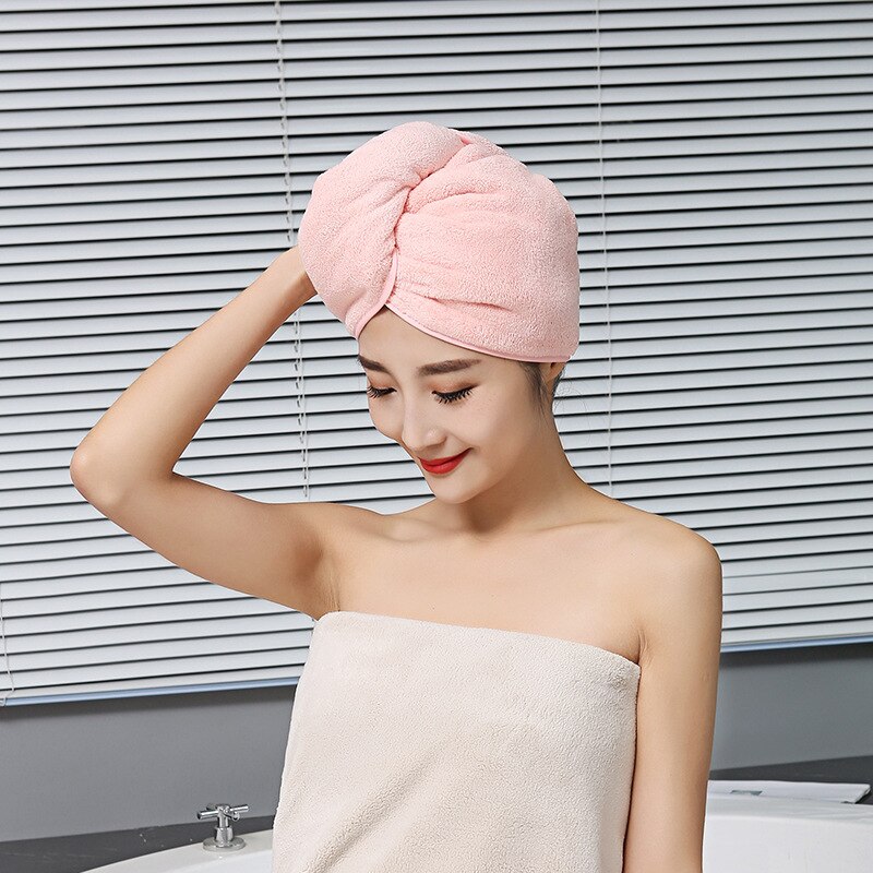 Nouvelle rayure cheveux serviette douce magique microfibre cheveux séchage rapide sèche serviette serviette de bain chapeau bouchon rapide Turban sec salle de bain Towe