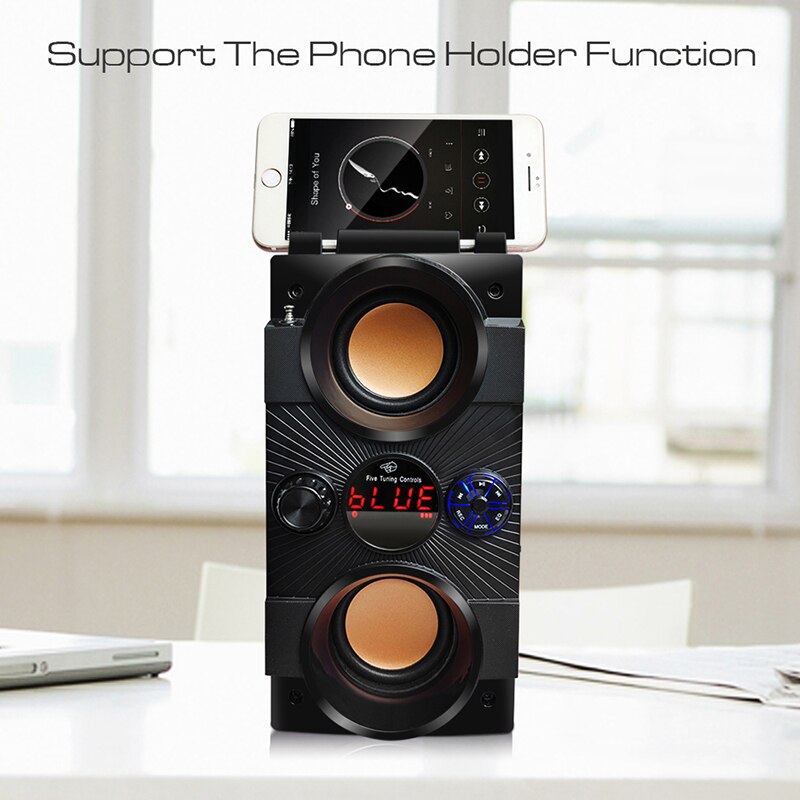 40W Big Power Portable Bluetooth Speaker Wireless Bass Column 3DStereo Subwoofer Music Center Boombox Support Remote Control Mic