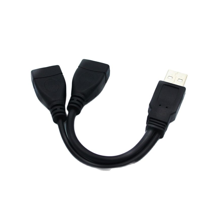 USB 2.0 Data Extension Cable Converter USB Male to Female Dual Port One Point Two Splitter Hub USB Power Supply Charger Adapter