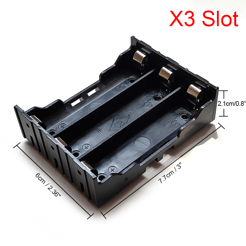 Abs 18650 powerbank behuizingen 1x 2x 3x 4x doe-het-zelf 18650 batterijhouder opbergdoos 1 2 3 4 batterijhouder met harde pin: Groente