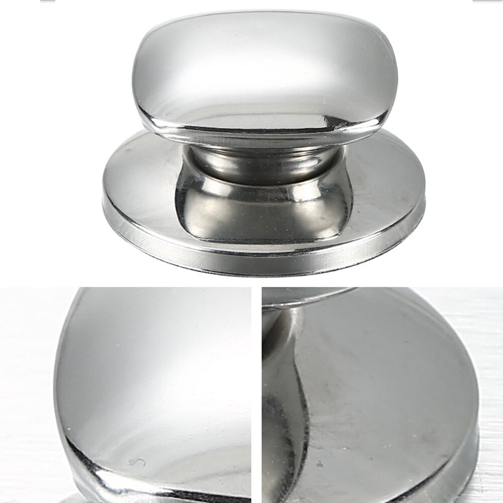 Universal Square Shape Stainless Steel Pot Lid Replacement Lid Cover Grip Cookware Lids Holder Pan Cover Handle Handgrip