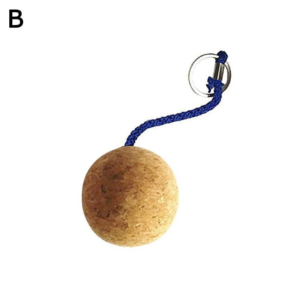 2 st 53mm / 35mm kork boll nyckelring flytande boj nyckelring hållare för vattensporter strand resor fiske dykning roddbåtar: 53mm