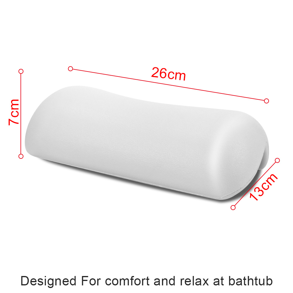 Almohada de bañera de SPA con ventosas, reposacabezas de bañera antideslizante, impermeable, suave, fácil de limpiar, accesorios de baño