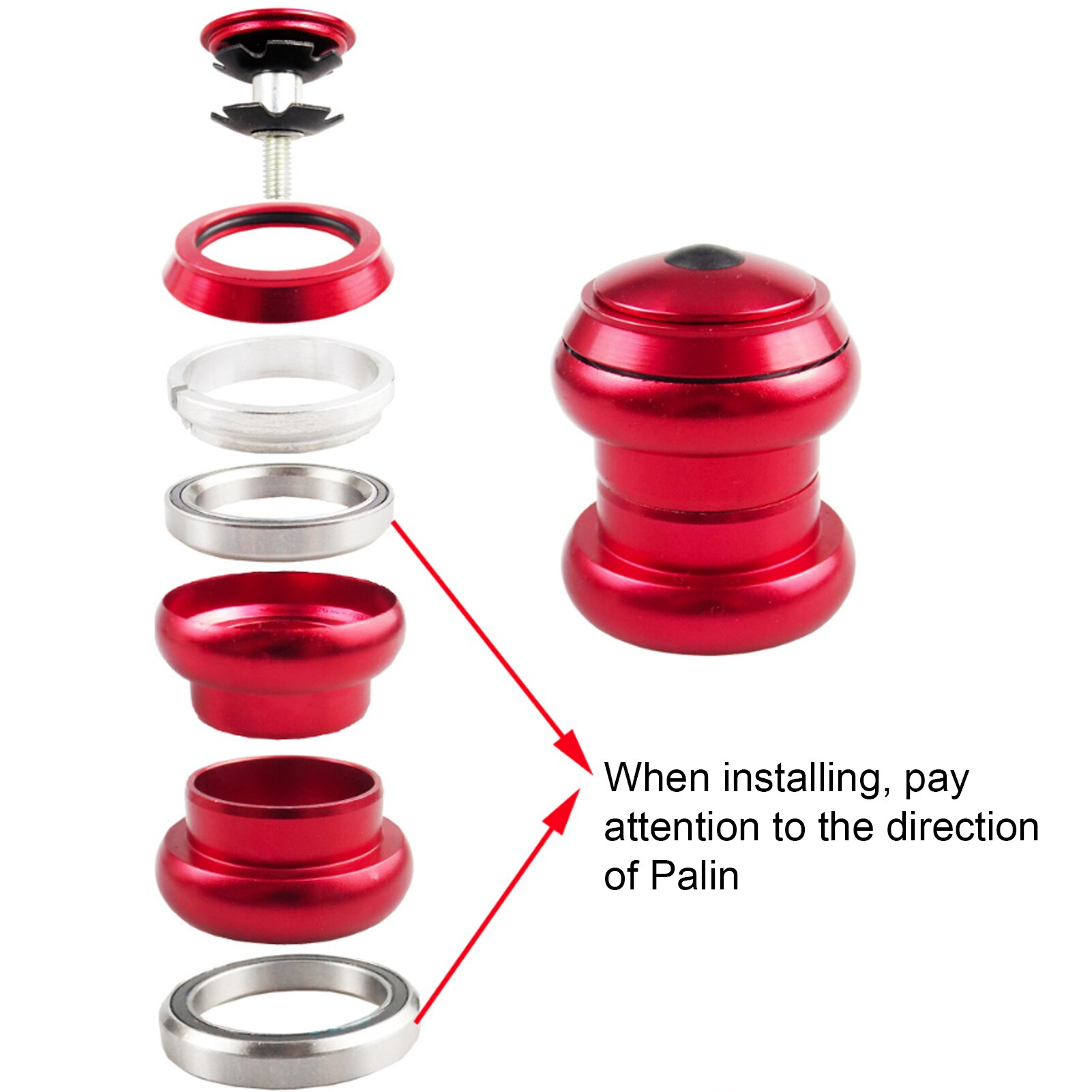 Kit De Direction Externe VTT 34mm – Roulements étanches, Aluminium, Pliable