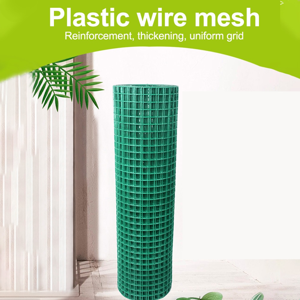 Green Safety Fence Roll For Balcony Iron Wire Outdoor Garden Rabbit Fine Mesh Poultry Multifunction Chicken Plant Climb Dogs