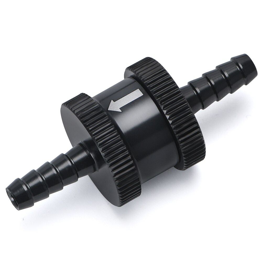 Aluminum Alloy 1/4" 6mm Non Return One Way Fuel Check Valve Petrol Diesel WX-FCV06