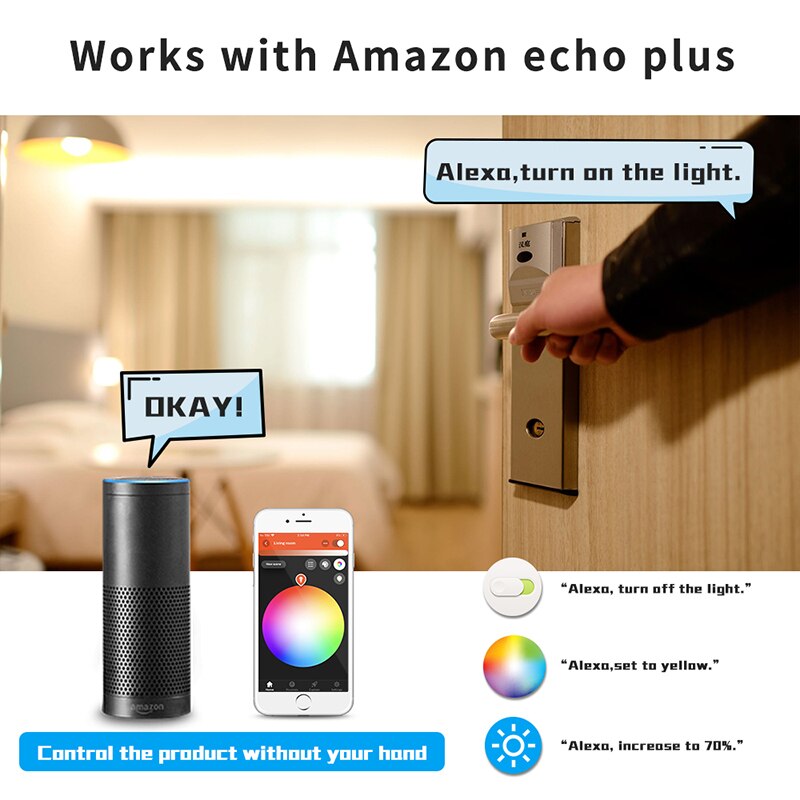 Gledopto led 6w rgb+cct led pære zigbee smart led pære  e27 ac100-240v ww/cw rgb led pære dimbar lys dobbel hvit og farge
