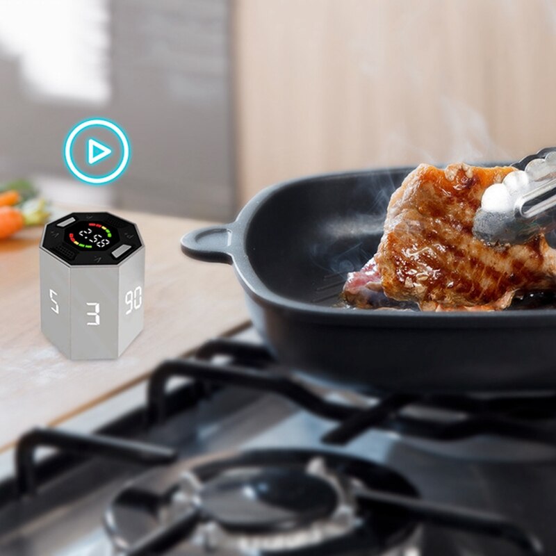 Visual Kitchen Timer, Digital Classroom Countdown Timers For Teachers, Flip Timer For Cooking, Work, Studying