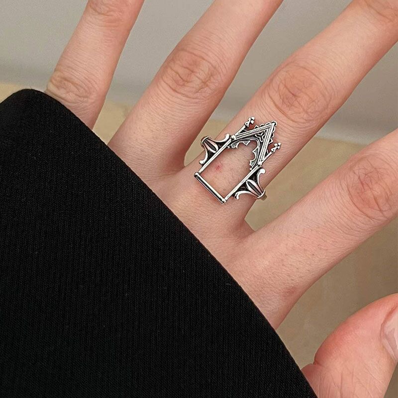 Anelli di fidanzamento gotici con castello in argento sterling 925 per le donne Accessori da sposa Gioielli di lusso Offerte GaaBou
