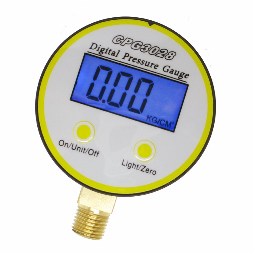 0-10bar G1/4 Brass Port Battery-Powered Digital Pressure Gauge ,Gas Psi/Bar/ Kg/m2/Kpa CPG3028