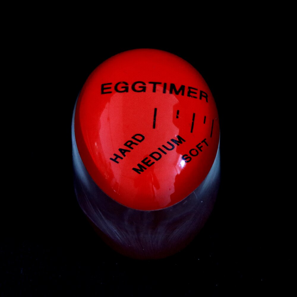 1 Color Changing Eco-Friendly Perfect Timer Yummy Soft Hard Boiled Eggs Temperature Cooking Kitchen Egg Timer Red Timer Tools