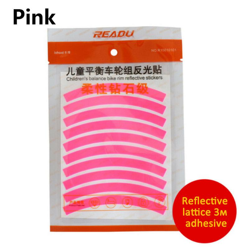 20 sztuk wioślarz odblaskowe naklejki koła naklejki taśma odblaskowa paski bezpieczeństwa naklejki na koło rowerowe akcesoria rowerowe: A 2szt