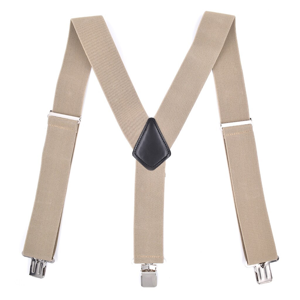Heavy Duty Suspenders Braces for Men Work Shirt Trousers Pants Suspender Straps Belts Y Back Metal Clips Adjustable Big Tall: E