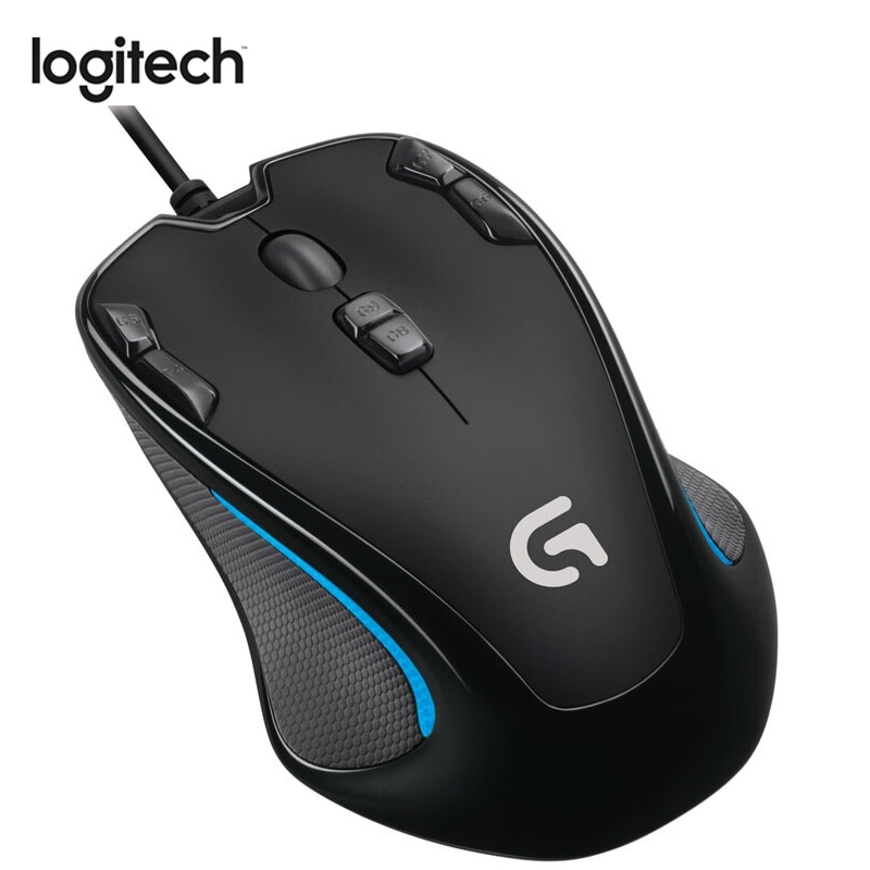 Logitech G300S Bedrade Gaming Muis Ontworpen Voor Mmo Muis 2500Dpi 9 Oplaadbare Programmeerbare Knoppen Voor Laptop Pc Muis Gamer