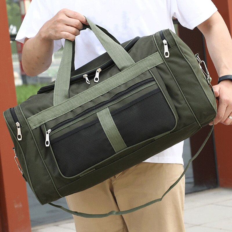 Men's Outdoor Waterproof Sports Gym Bag Leisure Yoga Fitness Shoulder Bag Large Capacity Nylon Portable Travel Bag